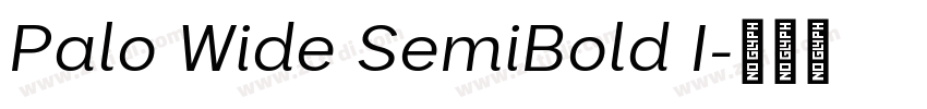 Palo Wide SemiBold I字体转换